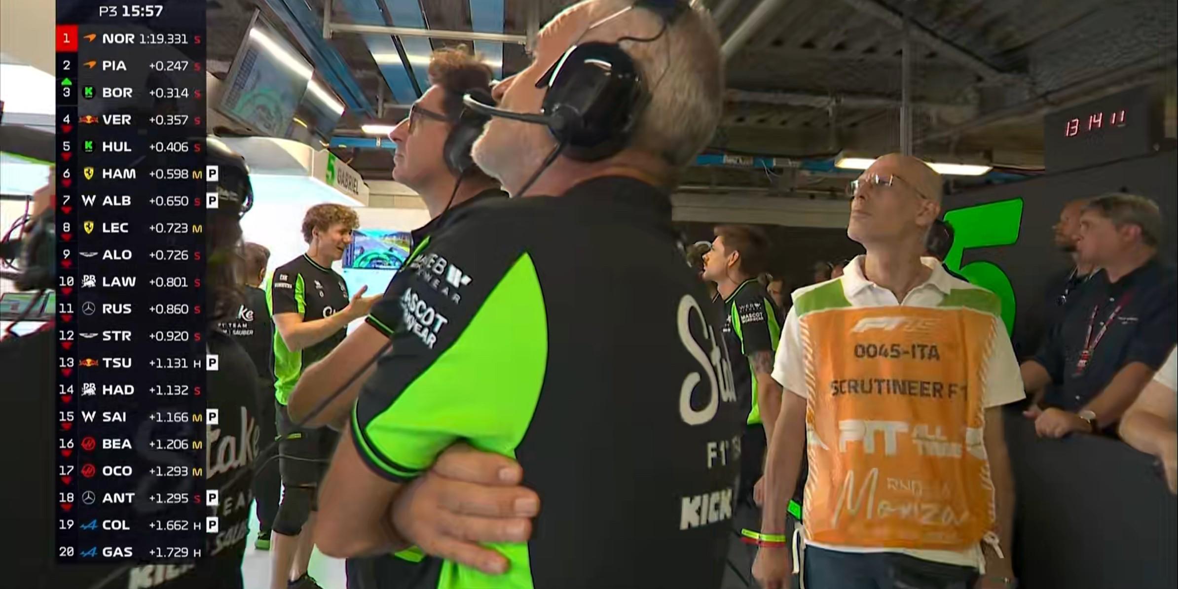 星空体育-F1意大利站三练：诺里斯全场最快，勒克莱尔第2，汉密尔顿第7